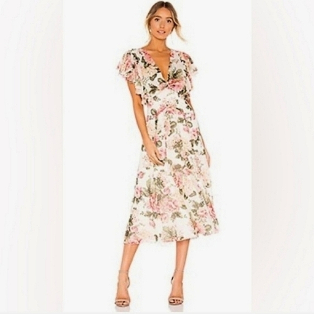 DIVINE HERITAGE FLORAL‎ MIDI DRESS XS - Picture 12 of 12